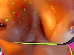 How many thrusts from this brunette till you finish?