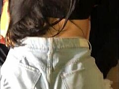 Real amateur teen bent over for perfect ass pounding.