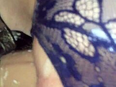 amazing view of fucking with huge dildo toys