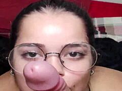 I just showered, and white moon deepthroated my big cock for a facial cumshot