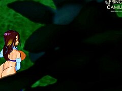 Starfire Gets Horny During Mission And Spied Masturbating