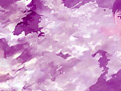 アニメ少女レオが秘密の温泉で混浴を試す