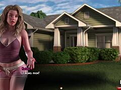 ebony girl stays with shaved pussy