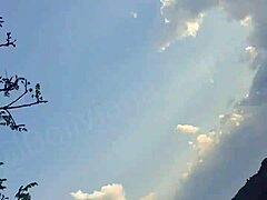 Latina Babe Shows Shaved Pussy In Public Park