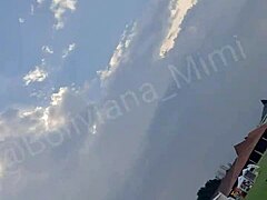 Latina Babe Shows Shaved Pussy In Public Park