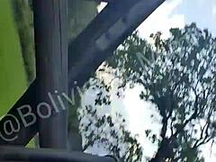 Latina Babe Shows Shaved Pussy In Public Park