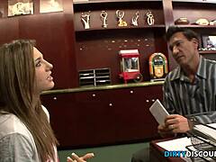 Blonde Babe Sucks and Gulps Big Cock