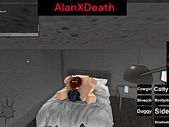 she loved riding him, but roblox banned their naughty game session.