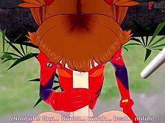 yo, asuka langley soryu’s pov blowjob and fucking is unreal in neon genesis evangelion!