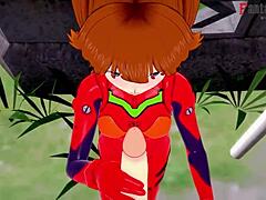 yo, asuka langley soryu’s pov blowjob and fucking is unreal in neon genesis evangelion!