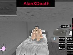 she loved riding him, but roblox banned their naughty game session.