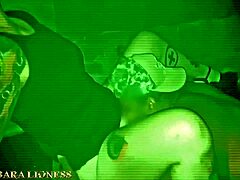 Tattooed nerd in wild gangbang filmed by cuckold. 😈