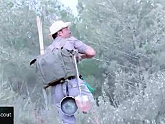 two cute sluts get discovered and fucked in a foursome by males