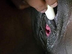 Pretty ebony pussy looks so inviting