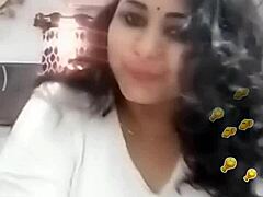 Sona Bhabhi flashes big nipples in wild web chat show