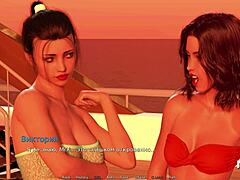 two hot girls pounce on one cock