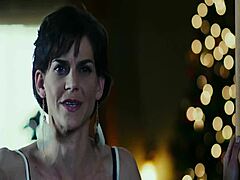 Silent Night With Sexy Topless Brunette Model Showing Her Boobs