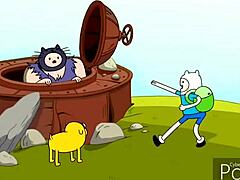 Adventure time cartoon series one hour episode.