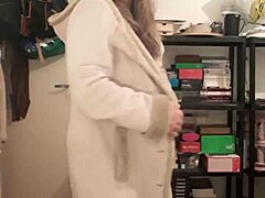 Slave F Teases Herself with Champagne in Steamy Striptease