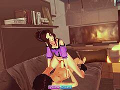 cute alyssa armada rides hard with huge creampie cowgirl brunette riding