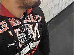 Safadeza in Gym Bathroom with Sheer Full Adrenaline Machos 😏