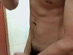 Gay Vietnamese Guy Masturbates Hard!