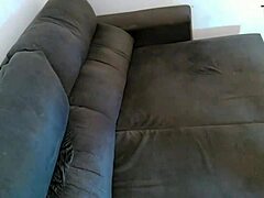 Black gay man's loud moans during intense anal sex