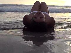 Enjoying A Wet Beach Day With Bikinis 😎