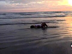 Enjoying A Wet Beach Day With Bikinis 😎
