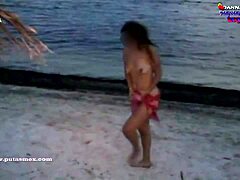 My first beach video with a stranger turns steamy