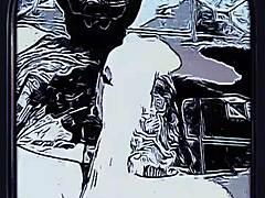Animated pornographic film featuring massage and orgasm by bad wolf28