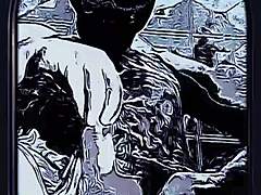 Animated pornographic film featuring massage and orgasm by bad wolf28