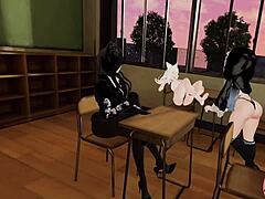 You get dominated by 3 hot girls feet in vrchat