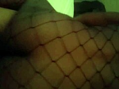 Ebony woman rides in cowgirl position