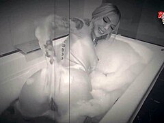 Steamy video of a tattooed beauty teasing on Rocket TV.