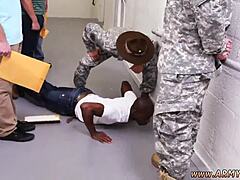 first time gay experience with drill sergeant in suggestive scenario