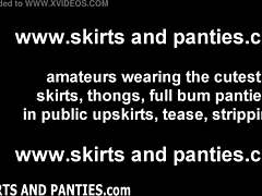 Cooking for you and giving you a peek of my panties