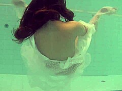 russian babe natalia strips naked underwater! 🏊‍♀️