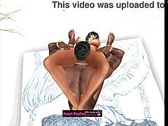 sweet brown sugar hides behind a dune at the public beach