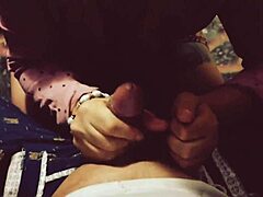 doña gives epic deepthroat in stockings, ending with a happy anal finish.