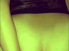 Busty chocolate babe squirts hard from pov fingering and banging