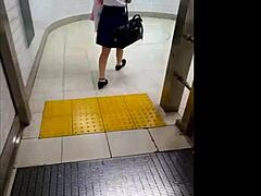 Secretly taking photos of women in skirts