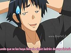 Anime hentai episode 2 plays out with Spanish subtitles