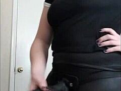 Damn! Bitchy femdom with strapon dominates you POV style!