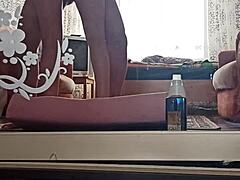 Kazakh couple creates intimate home video with passionate moments