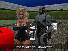 Damn! Kayla Screwed Hard by Robocop in Wild Anal Scene!