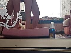 Kazakh couple creates intimate home video with passionate moments