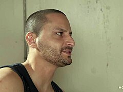 Hot milf with natural boobs seduces married gay man and gives him a good fuck in the laundry room