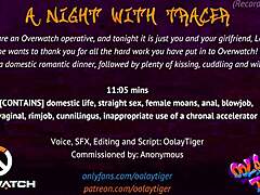 A romantic evening with Tracer in Overwatch with erotic audio by oolay-tiger