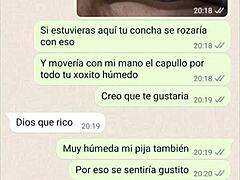 My girlfriend is so hot on the phone, part 2 of our web chat fun